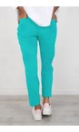 Robell Turquoise 760 Bella 09 Ankle Length 7/8 Cuff Trouser  