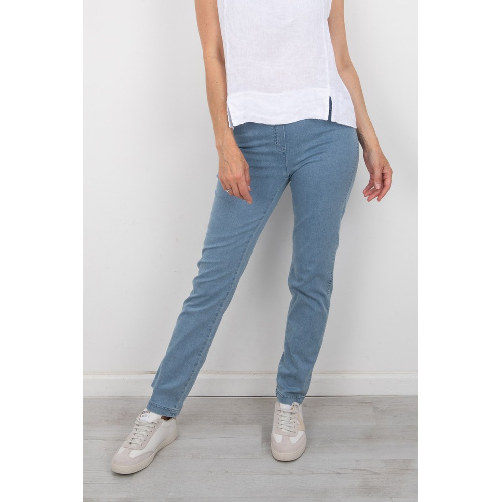 Robell Bella Light Denim Slim Fit Full Length Jean Light Denim