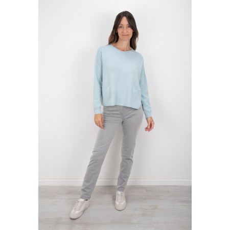 Robell Bella Light Grey Slim Fit Full Length Jean - Grey