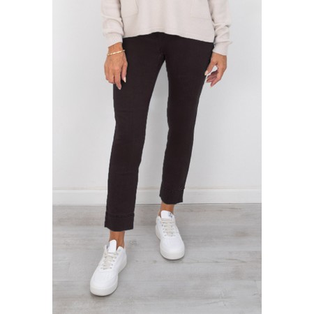 Robell Rose 09 Dark Brown Ankle Length Slimfit Jean - Brown