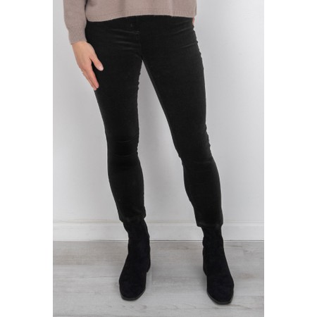 Robell Rose 09 Black Needlecord Slimfit Trousers - Black