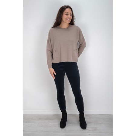 Robell Rose 09 Navy Needlecord Slimfit Trousers - Blue