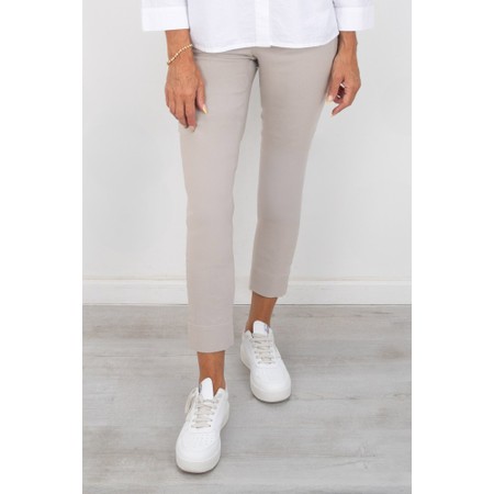 Robell Rose 09 Light Taupe 7/8 Slimfit  Ankle Length Trouser - Beige