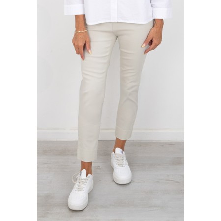 Robell Rose 09 Sand 7/8 Slimfit  Ankle Length Trouser - Beige