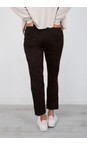 Robell Dark Brown 39 Bella 09 Dark Brown Ankle Crop Jean with Cuff  