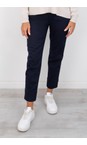 Robell Navy 69 Bella 09 Navy Ankle Crop Jean with Cuff  