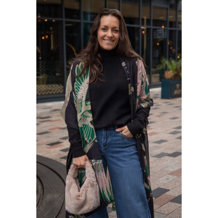 One Hundred Stars Crane Emerald Wool Throwover - Multicoloured