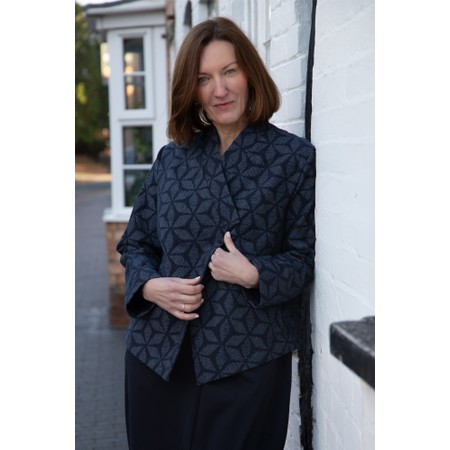 Sahara Indigo Geo Circles Jacket - Blue