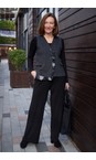 Masai Clothing Black  MaPirista Black Wide Leg Trouser  