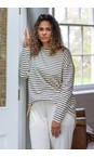 Chalk Black / Cream Bryony X Black / Cream Stripe Top  