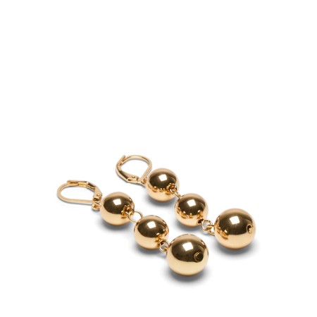 Chalk Blackpool Gold Drop Ball Earrings - Gold