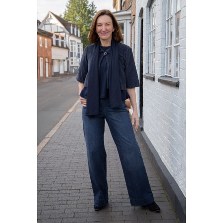 Robell Debby Navy Parallel Jean - Blue