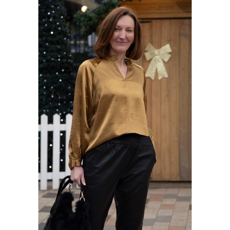 Foil Crackin' Blouse - Bronze