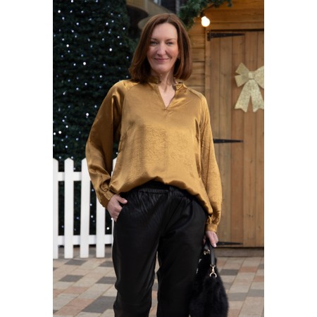 Foil Crackin' Blouse - Bronze