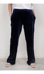 Chalk Navy Evie Navy Velvet Trouser  