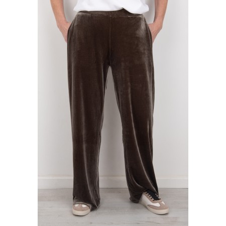 Chalk Evie Truffle Velvet Trouser - Brown