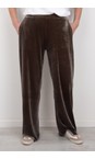 Chalk Truffle Evie Truffle Velvet Trouser  