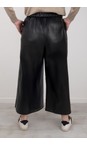 Chalk Black  Darcy Black Faux Leather Trouser  
