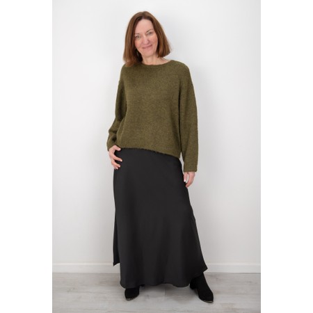 Chalk Phoebe Moss Relaxed Knit Jumper - Green