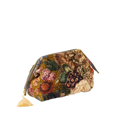 One Hundred Stars Organic Cotton Primula Gold Velvet Pouch - Gold