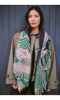 One Hundred Stars Crane Emerald Crane Emerald Wool Scarf  