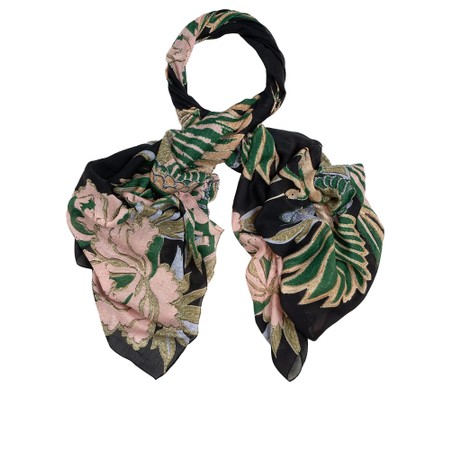 One Hundred Stars Crane Emerald Scarf - Multicoloured