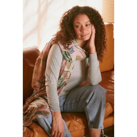 One Hundred Stars Crane Plaster Pink Scarf - Crane Plaster Pink