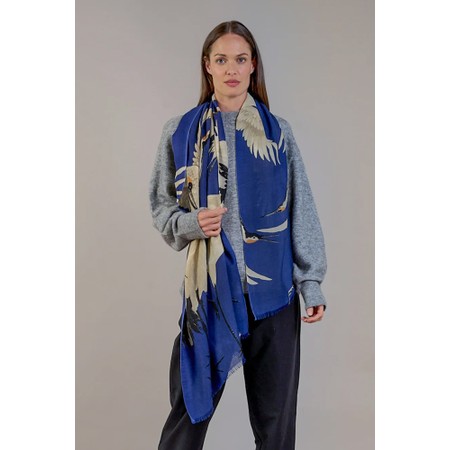 One Hundred Stars Wool Scarf - Blue