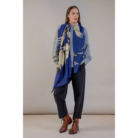 One Hundred Stars Wool Scarf - Blue