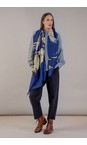 One Hundred Stars Stork Royal Blue Wool Scarf  