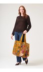 One Hundred Stars Primula Gold Primula Gold Large Velvet Tote Bag  
