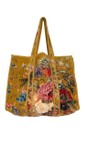One Hundred Stars Primula Gold Primula Gold Large Velvet Tote Bag  