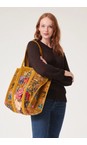 One Hundred Stars Primula Gold Primula Gold Large Velvet Tote Bag  