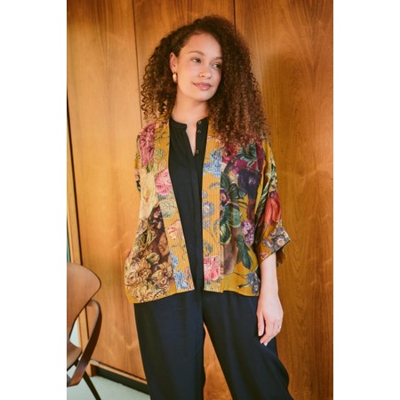 One Hundred Stars Primula Gold Short Kimono - Primula Gold