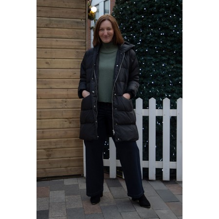 Masai Clothing MaThilde Black Oversized Down Coat - Black