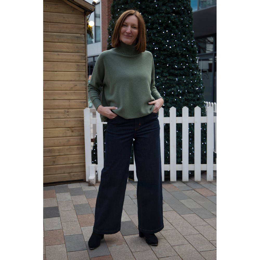 Masai Clothing MaPassang Dark Denim Wide Leg Denim Jean Dark Denim