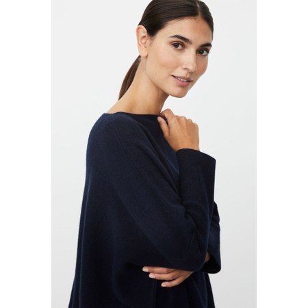 Masai Clothing MaFayela Navy Blazer Knit Top - Blue