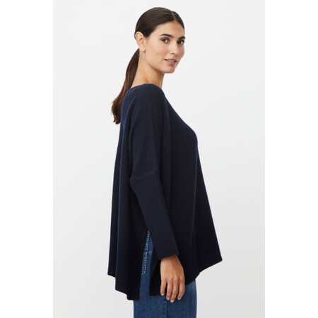 Masai Clothing MaFayela Navy Blazer Knit Top - Blue