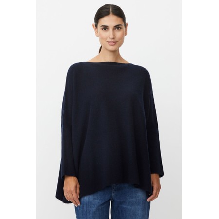 Masai Clothing MaFayela Navy Blazer Knit Top - Blue