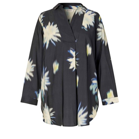 Masai Clothing MaHerdis Abstract Floral Print Blouse - Yellow