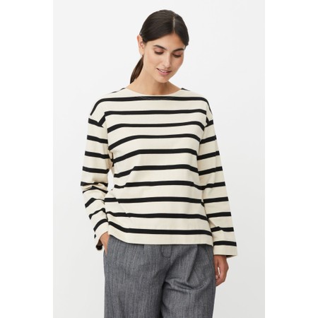 Masai Clothing MaBaylor Stripe Top - Black