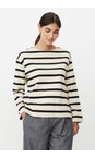 Masai Clothing Black  MaBaylor Stripe Top  