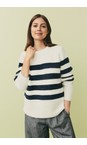 Masai Clothing Whitecap MaFrellis Striped Knit Jumper  