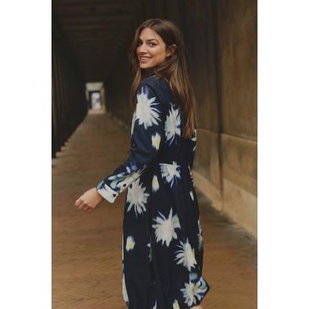 Masai Clothing MaNorivelle Abstract Floral Print Dress - Yellow