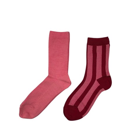 Sixton London Christmas Tree Brooch Pink Sock Box - Pink