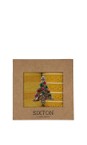 Sixton London Mustard Berlin & Sunshine Christmas Tree Brooch Mustard Sock Box  