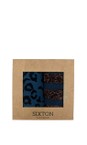 Sixton London Denim Leopard & Berlin Denim Leopard And Berlin Sock Box  