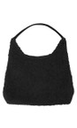 Gemini Label Bags Black  Isabella Faux Fur Slouch Bag  