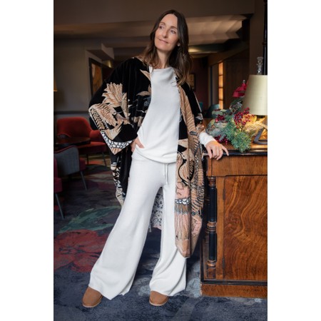 Amazing Woman Colette Cream Supersoft Knit Trousers - Off-White