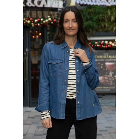 Mos Mosh Natalie Denim Shirt - Blue